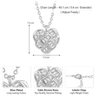 Pendant Chain with Sparkling Heart – Elegant Fashion Jewellery by Peora

