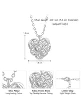 Pendant Chain with Sparkling Heart – Elegant Fashion Jewellery by Peora

