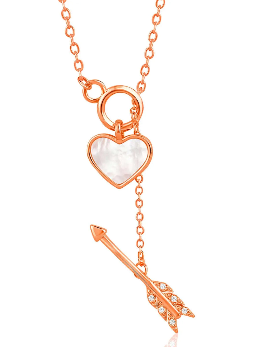 Heart & Arrow Pendant – Chic Romantic Jewellery by Peora

