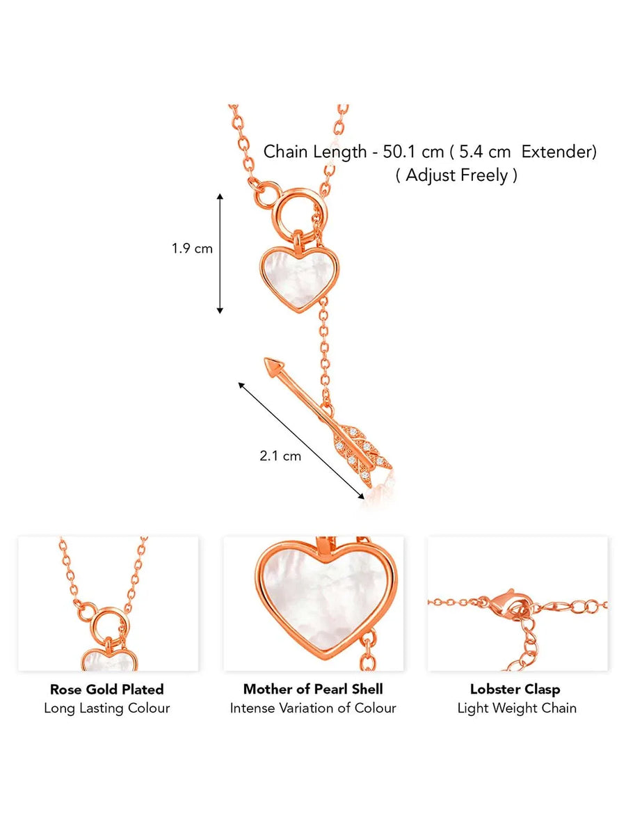 Heart & Arrow Pendant – Chic Romantic Jewellery by Peora


