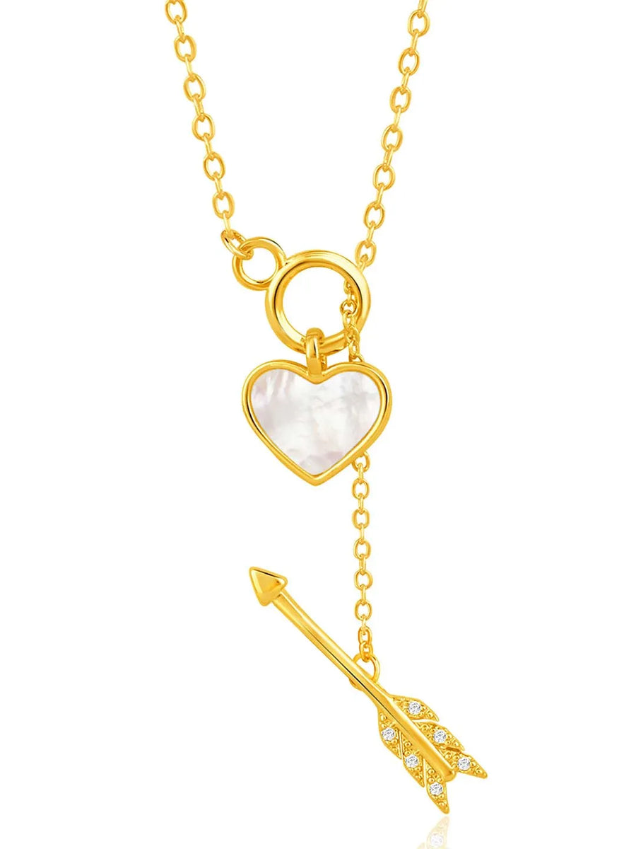 Heart & Arrow Pendant – Chic Romantic Jewellery by Peora

