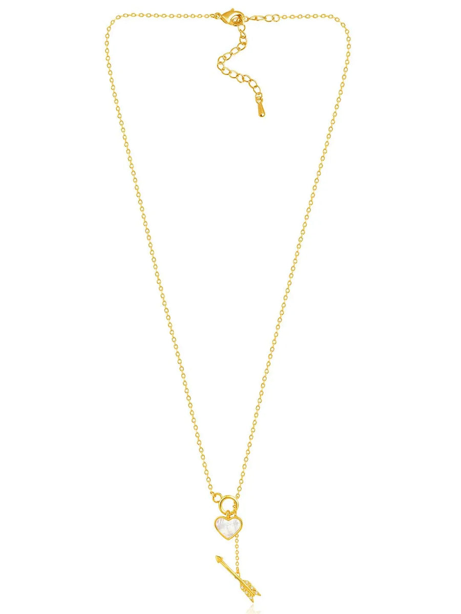 Heart & Arrow Pendant – Chic Romantic Jewellery by Peora

