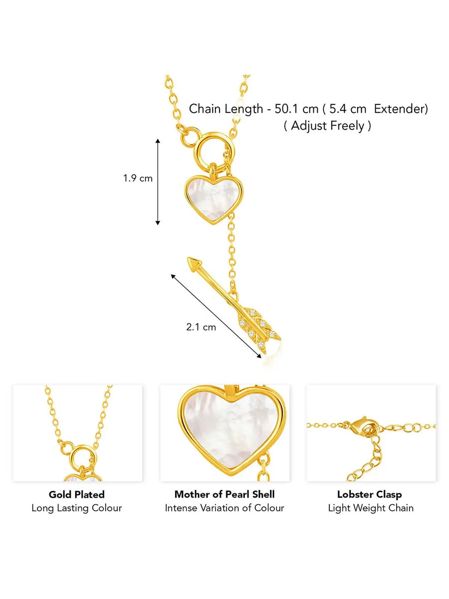 Heart & Arrow Pendant – Chic Romantic Jewellery by Peora

