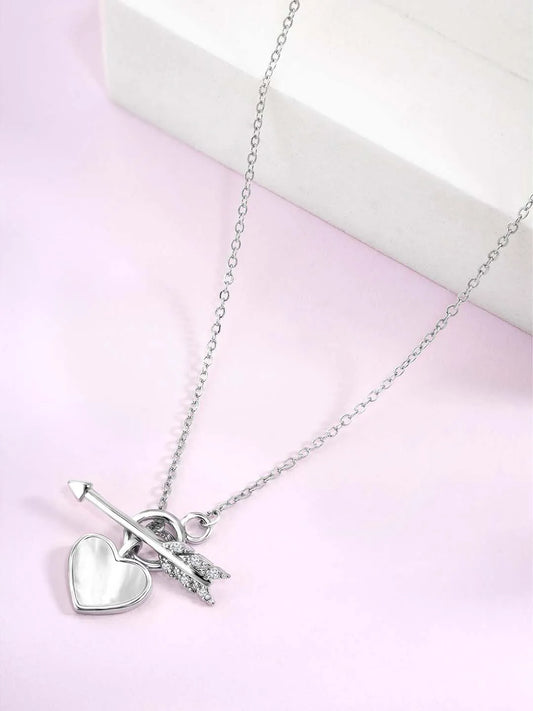 Heart & Arrow Pendant – Chic Romantic Jewellery by Peora

