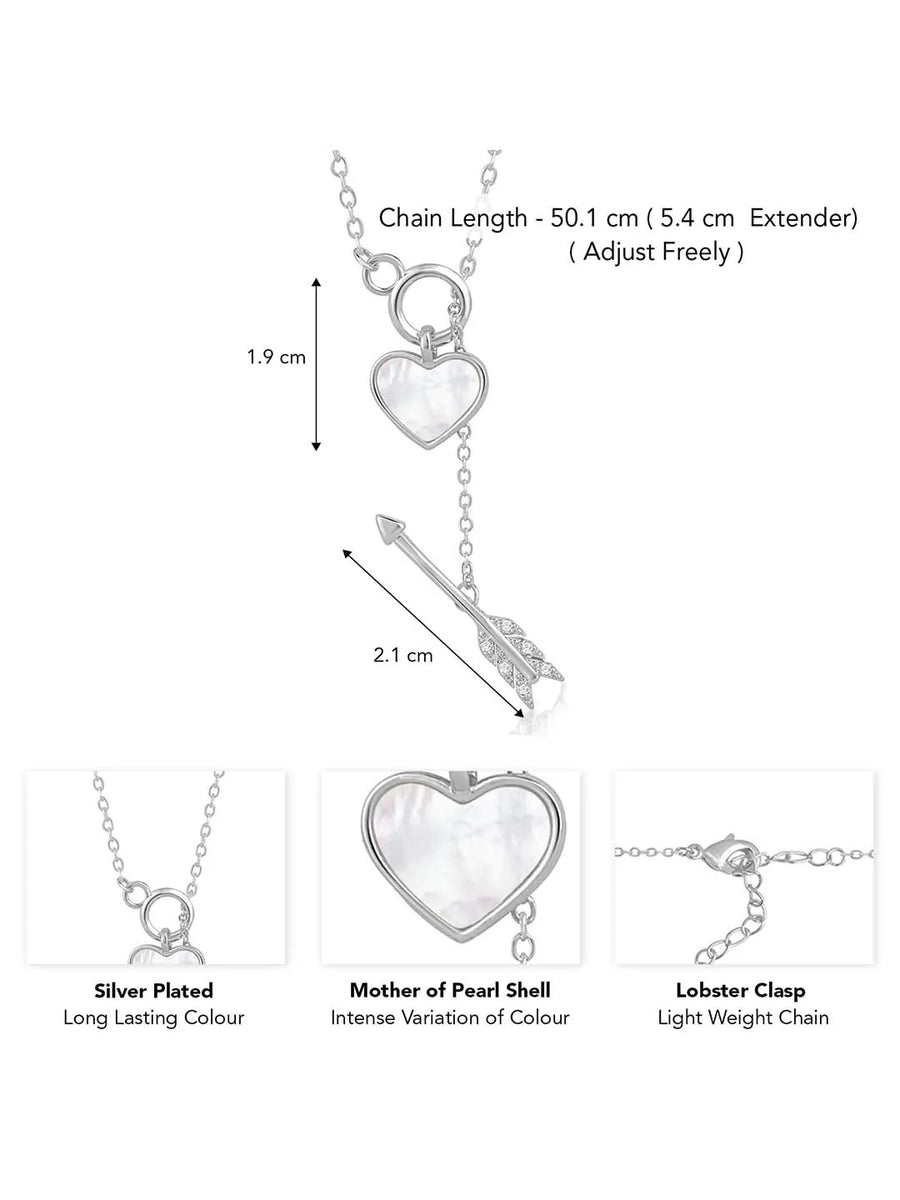 Heart & Arrow Pendant – Chic Romantic Jewellery by Peora

