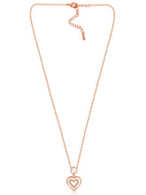 Chic Heartfelt CZ Pendant Chain