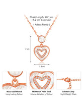 Chic Heartfelt CZ Pendant Chain