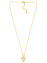 Chic Heartfelt CZ Pendant Chain