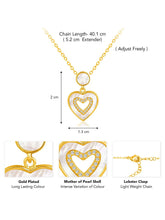 Chic Heartfelt CZ Pendant Chain