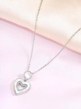 Chic Heartfelt CZ Pendant Chain