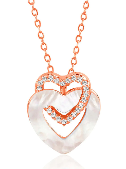 Heart CZ Pendant Chain – Romantic Fashion Jewellery by Peora

