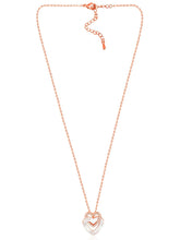 Heart CZ Pendant Chain – Romantic Fashion Jewellery by Peora

