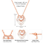 Heart CZ Pendant Chain – Romantic Fashion Jewellery by Peora


