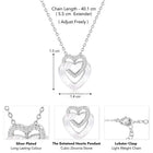 Heart CZ Pendant Chain – Romantic Fashion Jewellery by Peora

