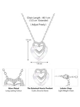 Heart CZ Pendant Chain – Romantic Fashion Jewellery by Peora

