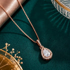 Imperial Teardrop Pendant Rose Gold Plated