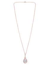 Imperial Teardrop Pendant Rose Gold Plated