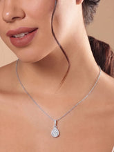 Imperial Teardrop Pendant Rhodium Plated