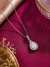 Imperial Teardrop Pendant Rhodium Plated