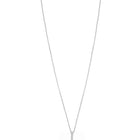 Imperial Teardrop Pendant Rhodium Plated