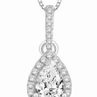 Imperial Teardrop Pendant Rhodium Plated