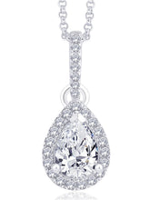 Imperial Teardrop Pendant Rhodium Plated