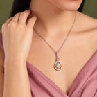 Luxury Teardrop Pendant Rose Gold Plated