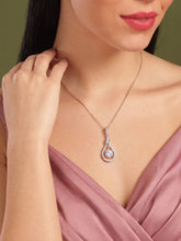 Luxury Teardrop Pendant Rose Gold Plated