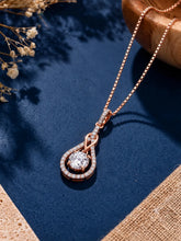 Luxury Teardrop Pendant Rose Gold Plated