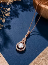 Luxury Teardrop Pendant Rose Gold Plated