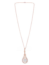 Luxury Teardrop Pendant Rose Gold Plated