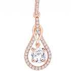 Luxury Teardrop Pendant Rose Gold Plated