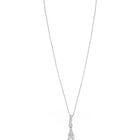 Luxury Teardrop Pendant Rhodium Plated