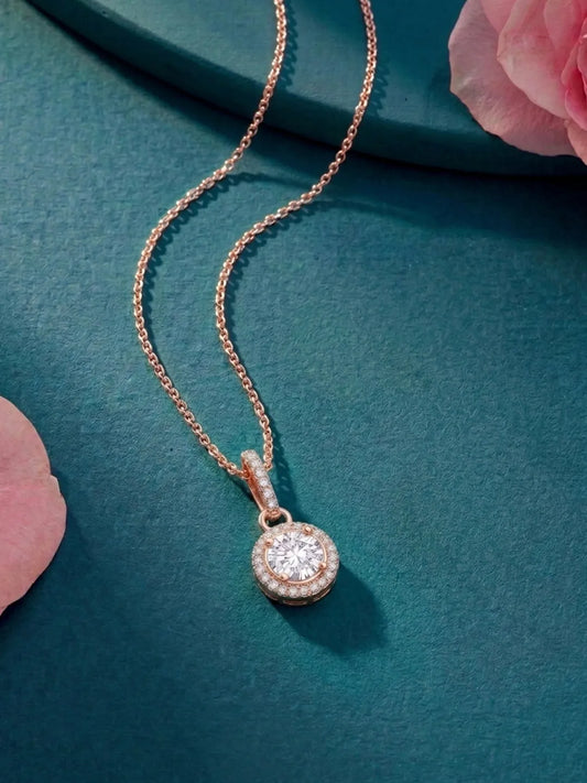 Royal Radiance Pendant Rose Gold Plated