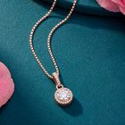 Royal Radiance Pendant Rose Gold Plated