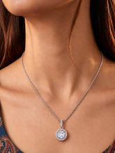 Royal Radiance Pendant Rhodium Plated