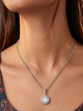 Royal Radiance Pendant Rhodium Plated