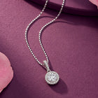 Royal Radiance Pendant Rhodium Plated