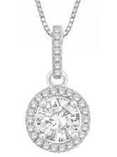 Royal Radiance Pendant Rhodium Plated