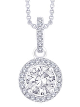 Royal Radiance Pendant Rhodium Plated