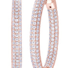 Dazzling Luxe Hoops Rose Gold Plated