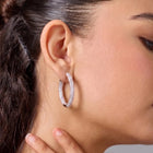 Dazzling Luxe Hoops Rose Gold Plated
