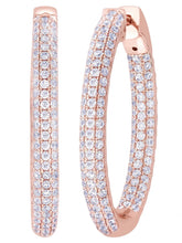 Dazzling Luxe Hoops Rose Gold Plated