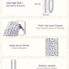 Dazzling Luxe Hoops Rhodium Plated