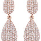 Pure Glow Drop Earrings Rose Gold Plated