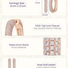 Pristine Petal Earrings Rose Gold Plated