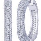 Pristine Petal Earrings Rhodium Plated