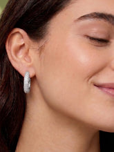 Pristine Petal Earrings Rhodium Plated