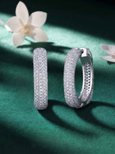 Pristine Petal Earrings Rhodium Plated