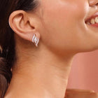 Entwined Marquise Earrings Rose Gold Plated